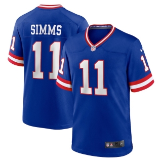 Men's New York Giants Phil Simms Nike Royal Classic Retired Player Game Jersey