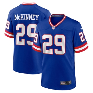 Men's New York Giants Xavier McKinney Nike Royal Classic Player Game Jersey
