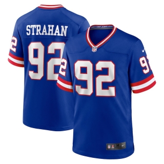 Men's New York Giants Michael Strahan Nike Royal Classic Retired Player Game Jersey