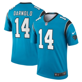 Men's Carolina Panthers Sam Darnold Nike Blue Legend Jersey