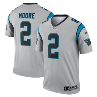 Men's Carolina Panthers DJ Moore Nike Silver Inverted Legend Jersey