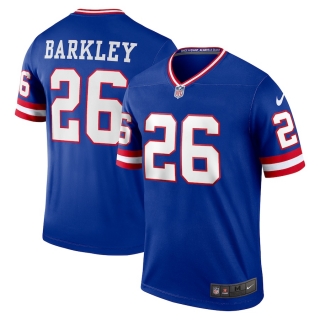 Men's New York Giants Saquon Barkley Nike Royal Classic Player Legend Jersey