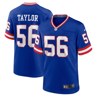 Men's New York Giants Lawrence Taylor Nike Royal Classic Retired Player Game Jersey