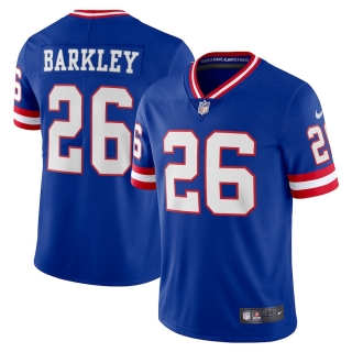 Men's New York Giants Saquon Barkley Nike Royal Classic Vapor Limited Player Jersey