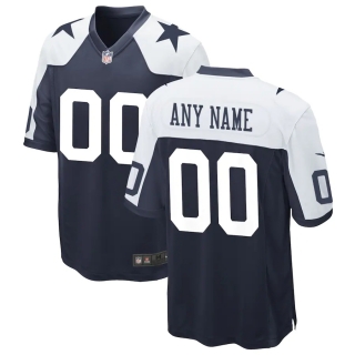 Men's Dallas Cowboys Nike Navy Alternate Custom Game Jersey