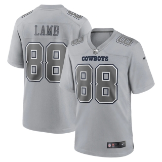 Men's Dallas Cowboys CeeDee Lamb Nike Gray Atmosphere Fashion Game Jersey