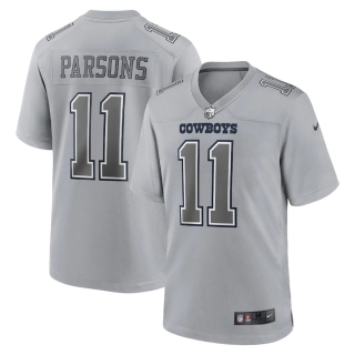 Men's Dallas Cowboys Micah Parsons Nike Gray Atmosphere Fashion Game Jersey