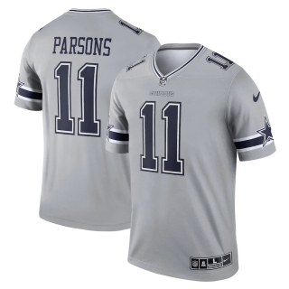 Men's Dallas Cowboys Micah Parsons Nike Gray Inverted Legend Player Jersey