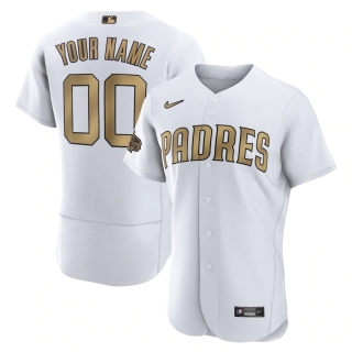 Men's San Diego Padres Nike White 2022 MLB All-Star Game Authentic Custom Jersey