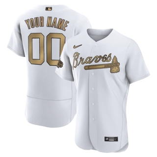 Men's Atlanta Braves Nike White 2022 MLB All-Star Game Authentic Custom Jersey