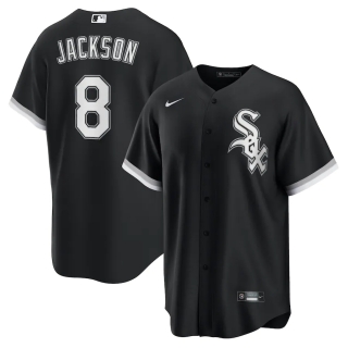 Men's Chicago White Sox Bo Jackson Nike Black Alternate Cooperstown Collection Replica Player Jersey