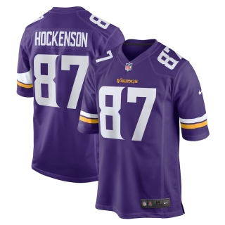 Men's Minnesota Vikings TJ Hockenson Nike Purple Game Player Jersey