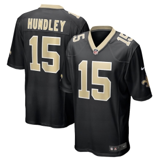 Men's New Orleans Saints Brett Hundley Nike Black Game Player Jersey