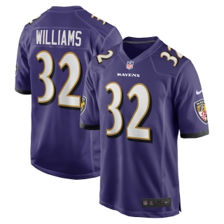 Men's Baltimore Ravens Marcus Williams Nike Purple Game Jersey