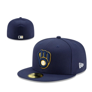 MLB Milwaukee Brewers Fitted Hat SF - 204