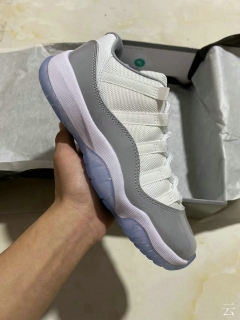 Perfect Nike Air Jordan 11 Low Cement Grey Women Shoes - 075