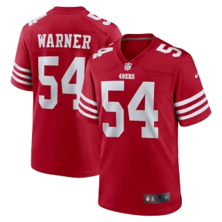 Women's San Francisco 49ers Fred Warner Nike Scarlet Team Game Player Jersey
