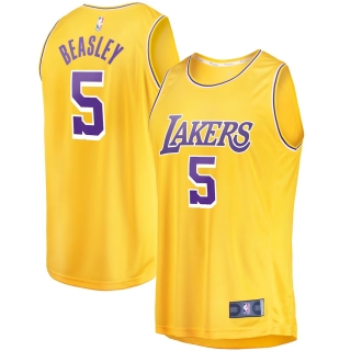 Men's Los Angeles Lakers Malik Beasley Fanatics Branded Gold Fast Break Player Jersey - Icon Edition