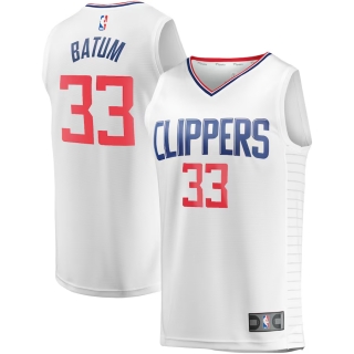 Men's LA Clippers Nicolas Batum Fanatics Branded White Fast Break Player Jersey - Association Edition