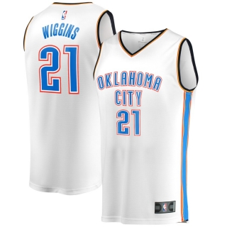 Men's Oklahoma City Thunder Aaron Wiggins Fanatics Branded White Fast Break Player Jersey - Association Edition