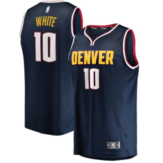 Men's Denver Nuggets Jack White Fanatics Branded Navy Fast Break Player Jersey - Icon Edition