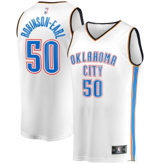 Men's Oklahoma City Thunder Jeremiah Robinson-Earl Fanatics Branded White Fast Break Player Jersey - Association Edition