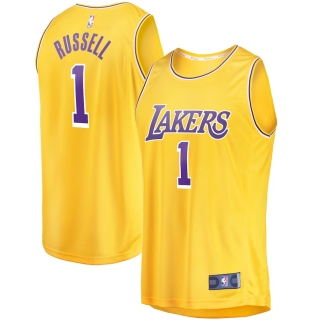 Men's Los Angeles Lakers D'Angelo Russell Fanatics Branded Gold Fast Break Player Jersey - Icon Edition