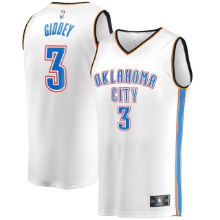 Men's Oklahoma City Thunder Josh Giddey Fanatics Branded White Fast Break Player Jersey - Association Edition