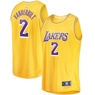 Men's Los Angeles Lakers Jarred Vanderbilt Fanatics Branded Gold Fast Break Player Jersey - Icon Edition
