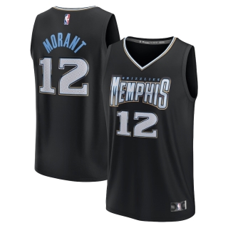 Men's Memphis Grizzlies Ja Morant Fanatics Branded Black 2022-23 Fastbreak Jersey - City Edition