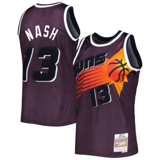 Men's Phoenix Suns Steve Nash Mitchell & Ness Purple Hardwood Classics Off-Court Swingman Jersey