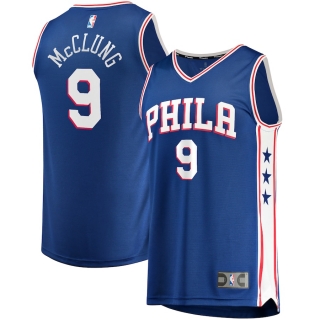 Men's Philadelphia 76ers Mac McClung Fanatics Branded Royal Fast Break Player Jersey - Icon Edition