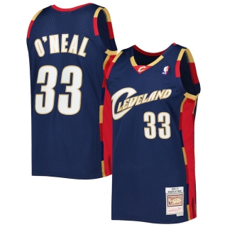Men's Cleveland Cavaliers Shaquille O'Neal Mitchell & Ness Navy Hardwood Classics 2009-10 Jersey