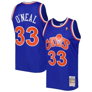 Men's Cleveland Cavaliers Shaquille O'Neal Mitchell & Ness Royal Hardwood Classics 2009-10 Jersey