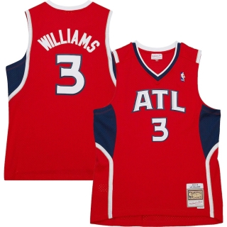 Men's Atlanta Hawks Lou Williams Mitchell & Ness Red Hardwood Classics Swingman Jersey