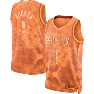Unisex Phoenix Suns Devin Booker Nike Orange Select Series Swingman Jersey