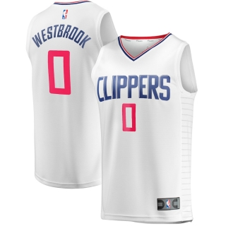 Men's LA Clippers Russell Westbrook Fanatics Branded White Fast Break Player Jersey - Association Edition