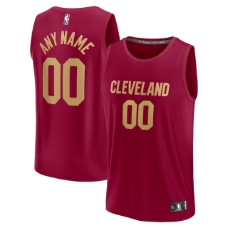 Men's Cleveland Cavaliers Fanatics Branded Maroon Fast Break Custom Jersey - Icon Edition