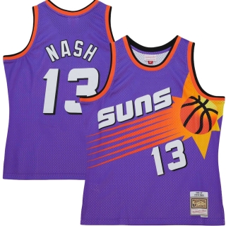 Men's Phoenix Suns Steve Nash Mitchell & Ness Purple Hardwood Classics 1996-97 Tropical Swingman Jersey