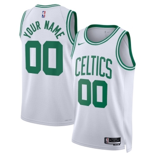 Unisex Boston Celtics Nike White 2022-23 Swingman Custom Jersey - Association Edition