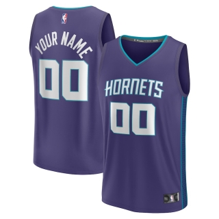 Men's Charlotte Hornets Fanatics Branded Purple Fast Break Custom Jersey - Statement Edition