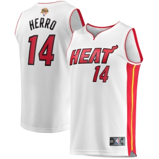 Men's Miami Heat Tyler Herro Fanatics Branded White 2023 NBA Finals Fast Break Player Jersey - Association Edition