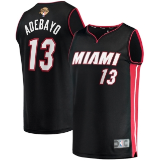 Men's Miami Heat Bam Adebayo Fanatics Branded Black 2023 NBA Finals Fast Break Player Jersey - Icon Edition