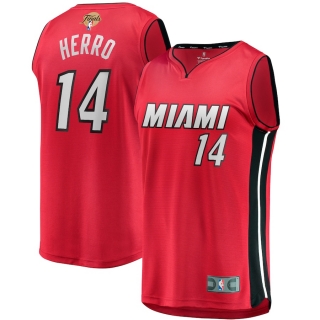 Men's Miami Heat Tyler Herro Fanatics Branded Red 2023 NBA Finals Fast Break Player Jersey - Statement Edition