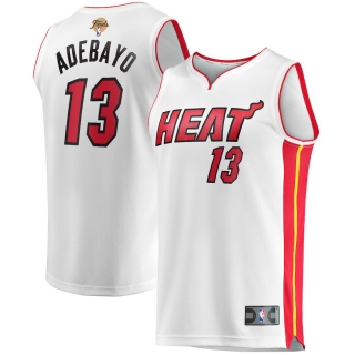 Men's Miami Heat Bam Adebayo Fanatics Branded White 2023 NBA Finals Fast Break Player Jersey - Association Edition