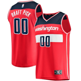Men's Washington Wizards First Round Fanatics Branded Red 2023 NBA Draft First Round Pick Fast Break Replica Jersey - Icon Edition