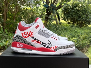 Authentic Air Jordan 3 OG “Fire Red”DIY Love