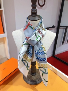 Hermes silk scarf 90X90cm E16 (8)_1428138