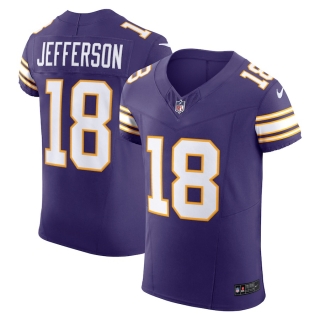 Men's Minnesota Vikings Justin Jefferson Nike Purple Alternate Vapor FUSE Elite Jersey