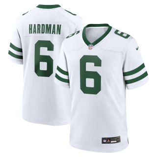 Men's New York Jets Mecole Hardman Nike White Legacy Player Game Jersey